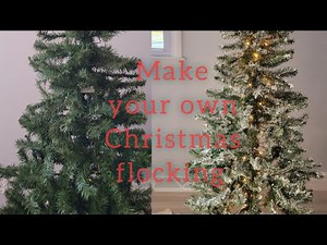 How to flock a Christmas tree for under $10