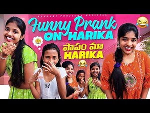 Funny Prank on Harika 😂 | Full Hilarious Comedy Prank #Viral #Prank
