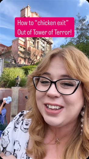 Danielle Kelly on Instagram: "This is how you “chicken exit” out of Tower of Terror in Hollywood Studios! 🏨⚡ I made a video talking about this a couple years ago, so here is your updated version. 😁✨ #disneyworld #disney #towerofterror #chickenexit #disneyride #hollywoodstudios #disneyhollywoodstudios #thedapperdanielle"