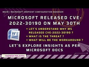 What is CVE-2022-30190 ? What are the threats and workarounds to overcome this vulnerability ?