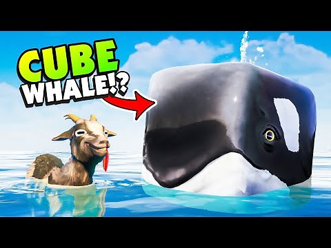 The CUBE WHALE Is My New BEST FRIEND! - Goat Simulator 3