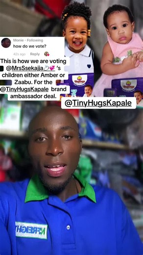 Tiny Hugs Kapale brand ambassador: Amber or Zaabu vote