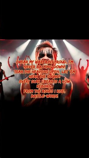 WARPAINT. #rock #music #song #lyrics #songlyrics #heavymetal #warpaint