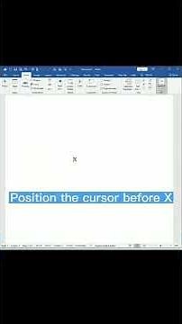 How to Insert a Mean Symbol in Microsoft Word (1)
