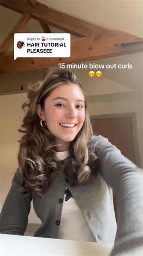 15 Minute Blowout Curls with Straighteners Tutorial