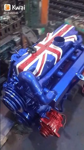 Motor Mercedes OM 352 turbo marinizado.