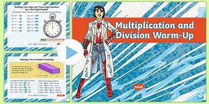 Year 4 Multiplication and Division Maths Warm-Up PowerPoint