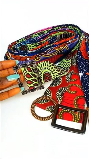 DIY Ankara Belts ✨ From Fabric Scraps to Fashion | Sustainable Upcycled Accessories ♻️