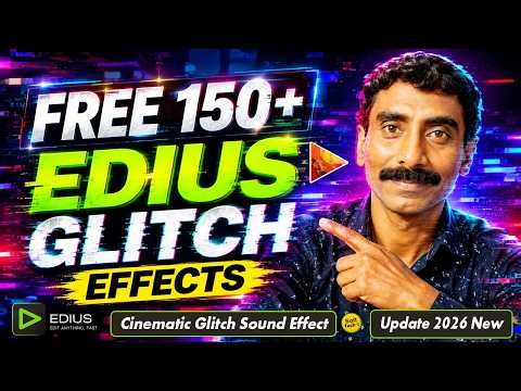 FREE NEW Edius GLITCH EFFECTS 2026 ⚡| Cinematic Glitch Sound Effect !✨