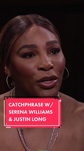 Catchphrase w/ @Serenawilliams & #JustinLong! #FallonTonight