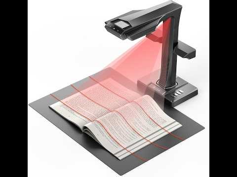 CZUR ET Max 38MP Scanner per Libri e Documenti A3 Professionale con Laser Curve Flattening-Tech OCR