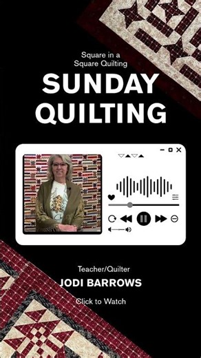 Square in a Square quilting is a fast, chain piecing method using One Ruler and One System.