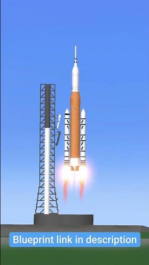 SLS Blueprint In Spaceflight Simulator