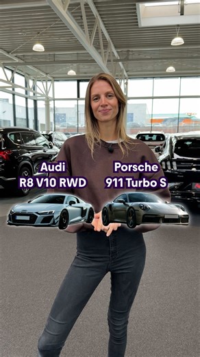Audi R8 V10 vs. Porsche 911 Turbo S Zwei wirklich geile Autos, aber welcher ist besser? Wir haben sie verglichen, aber welchen würdest du nehmen? Vertrau dir. Du hast ja uns. #Audi #Porsche #911 #Autobattle #Battle