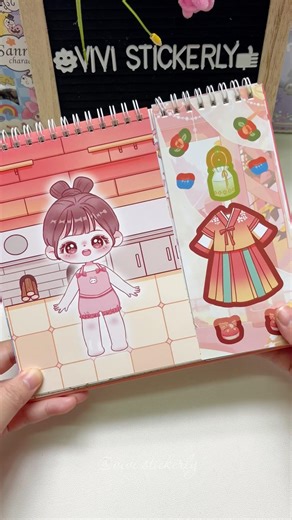 paper doll dress up sticker #vivistickerly