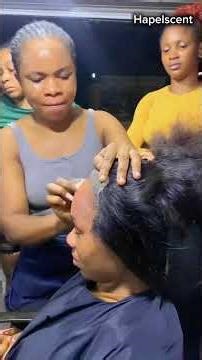 Let’s install my new client’s hair for her chief bridesmaid duty