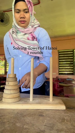 73K views · 395 reactions | Solving Tower of Hanoi 2 rounds #highlightseveryone #fypviralシ #fypviralシ #fypシ゚ #fyp #highlight #towerofhanoi #trend #MathOlympics #reelsvideoシ | Nads Pii Ang | Facebook