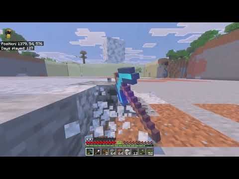 At it again - Digging a 100 by 100 block hole in Minecraft Bedrock - No Commentary Part 39