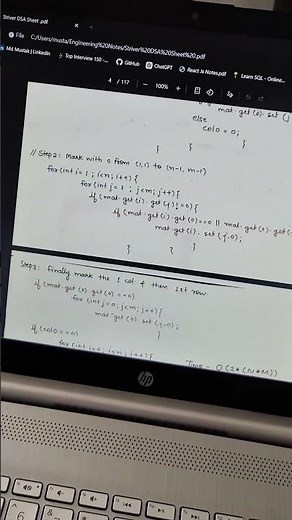 Striver DSA Sheet ✅ #coding #dsa #notes