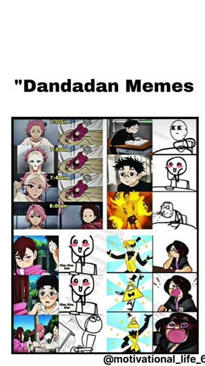 Dandadan & Gravity Falls Meme Collage#reality#deepmeaning#shortsfeed #newvideo #memes #lighthearted