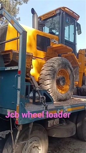 JCB Wheel loader machine loading for heavy vehicle transportation #auto #automobile #jcbtruckvideo