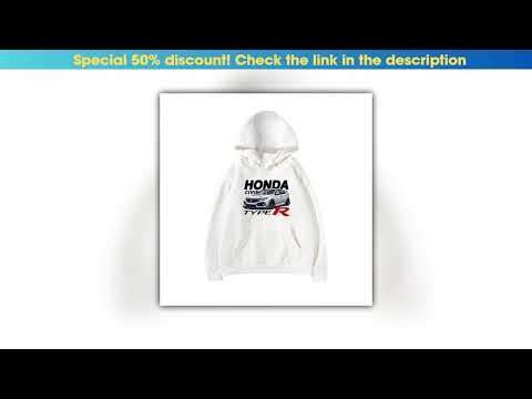 Must Buy HONDA Honda Civic TYPE R Car Friends Club Clothes Modification Culture JDM Hooded Sweater•