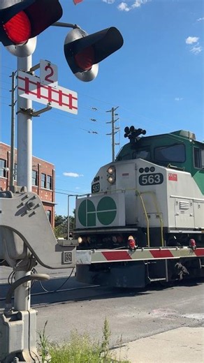 🚨 The Bells Start Ringing… Then GO 563 Rolls In #brampton #gotrain