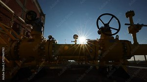 Gas interconnector. It connects gas transmission networks.