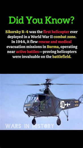 The First Battle-Deployed Helicopter #ww2
