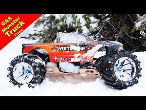 It snowed again. Time for the Gas Monster Truck! Redcat Rampage MT V3