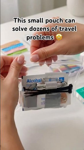 This small pouch can solve dozens of travel problems #trending #shorts #ytshorts #viral #travel #diy