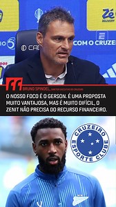 Bruno Spindel, novo diretor executivo do Cruzeiro, falou sobre o interesse do clube no Gerson e ressaltou a dificuldade da negociação com o Zenit. #FutebolNaESPN #Cruzeiro #Gerson #Zenit #futebol | SportsCenterBR