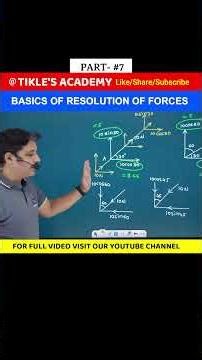 HOW TO RESOLVE INCLINE FORCES (Part 7) | ENGINEERING MECHANICS #shorts #tiklesacademy #engineering
