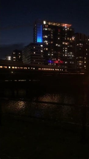 Night train arrives in Montreal #short #shortsfeed #railfan #montreal #trainspotting #shorts #train