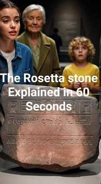 The Rosetta Stone Explained in 60 Seconds #Archaeology #History #Documentary #HistoryShorts
