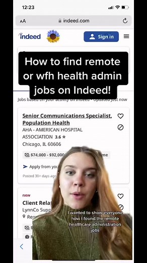 How to Find Remote Healthcare Administration Jobs on Indeed