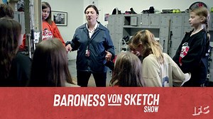 Real time footage from the Women's Hockey locker room at the Olympics: | Baroness von Sketch Show IFC