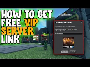 How to get Free VIP Server to play Community Maps | Tower Defense Simulator | ROBLOX
