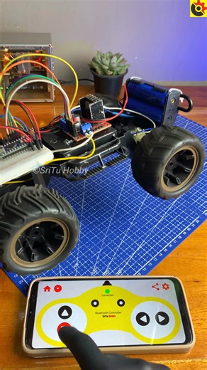 Arduino Powered Bluetooth controlled Jeep #arduino #Jeep #arduinoprojects #arduinofun #arduinoprogramming #diy_projects #diy_car #arduino_tutorials #Bluetooth #bluetooth_control #electronicprojects #electronictutorials #srituhobby #sritu_hobby #SriTu_Hobby_App #SriTu_Hobby_Shop | SriTu Hobby