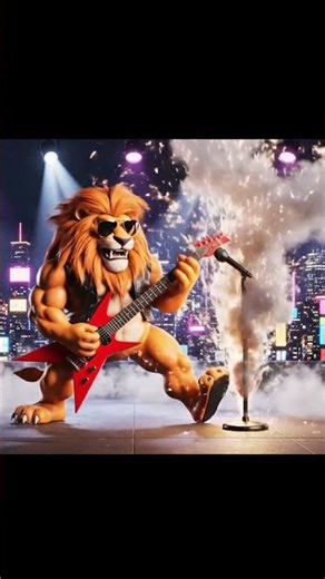 Rock Lion Dance Show | Cartoon Animation