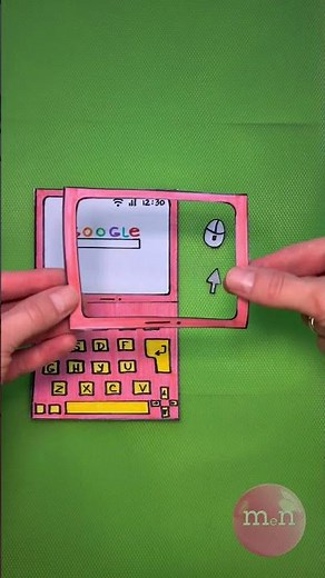 Computador de Papel DIY Fofo 💻🤩