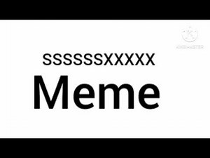 SSSSSSXXXXX Meme Logo Remake