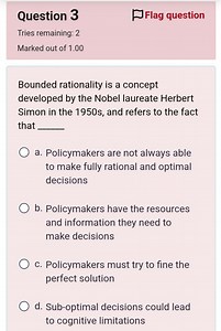Bounded rationality is a concept developed by the Nobel laureat... | Filo