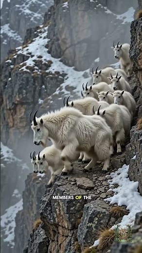 Survival on the Dangerous Cliffs😮#mountaingoat #wildlife #documentary #nature #mountains #animals