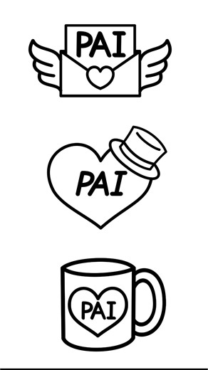 Dias dos Pais - ideias de desenhos #drawing #bitoarte #art #howtodraw #draw #tutorial