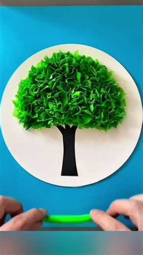 Create a beautiful DIY Paper Tree using simple craft materials! 🌿✨
