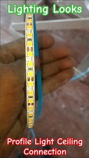 Profile Light Connection | Profile Light Setting #shorts #light #electrical #led