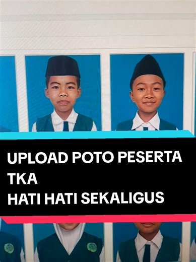 cara uplod poto peserta tka sekaligus #TKA #ANBK #INFOGTK #siswasd #siswasdviral 1.siapkan poto peserta 2.kasih nama poto peserta dengan nisn 3.jadikan file zip 4.upload 5.selesai mudahkan
