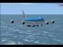 KLM Airbus A380-800 landing at St. Maarten