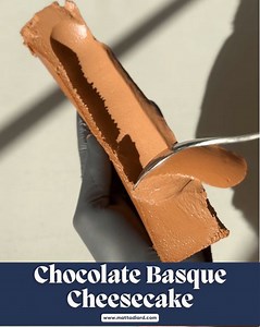 190K views · 2.8K reactions | The softest, creamiest cheesecake I've ever made! After many attempts I mastered the perfect chocolate basque cheesecake. Find the full recipe here: https://mattadlard.com/.../chocolate-burnt-basque-cheesecake | Matt Adlard | Facebook